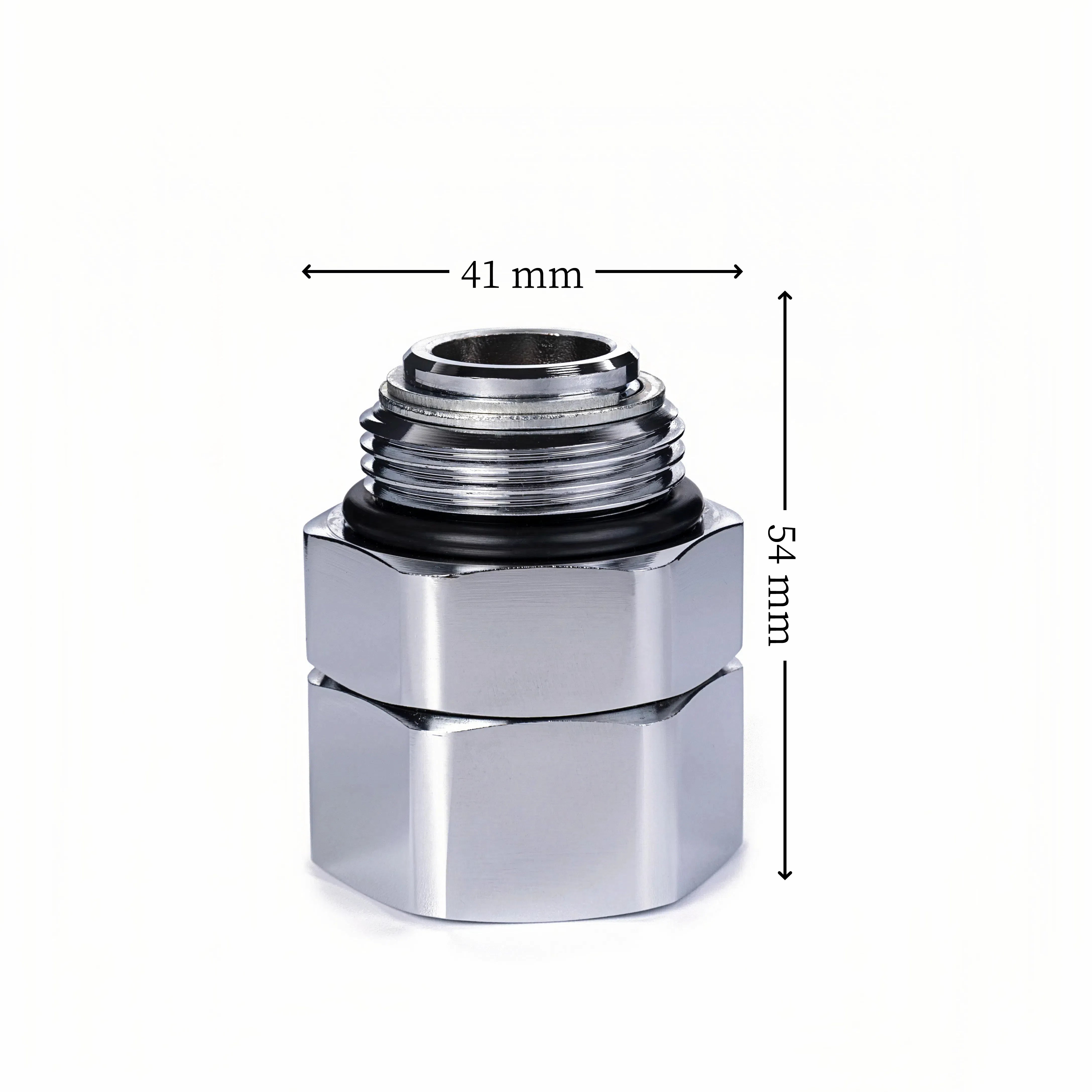 Fuel nozzle joint fitting straight swivel 3/4" 360° free rotation Thread outer diameter 26mm inner diameter 24mm Diameter: BSPP3/4" x 3/4" (20A) JSS-0090-20A