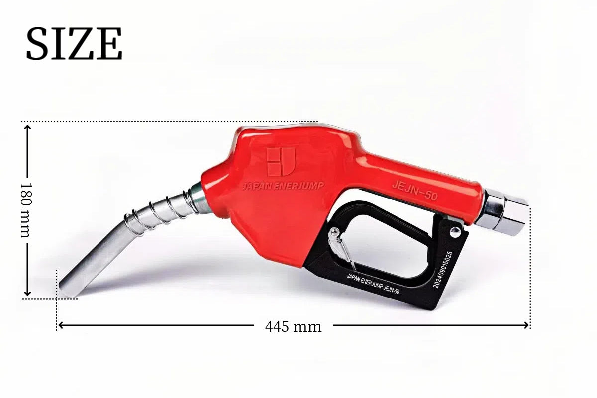 Fueling nozzle Automatic shutoff nozzle when tank is full Connection diameter 3/4" (20A) Can be used with gasoline, diesel, kerosene, and heavy oil A ★Straight swivel 3/4" (20A) SET-50RD-JSS20A