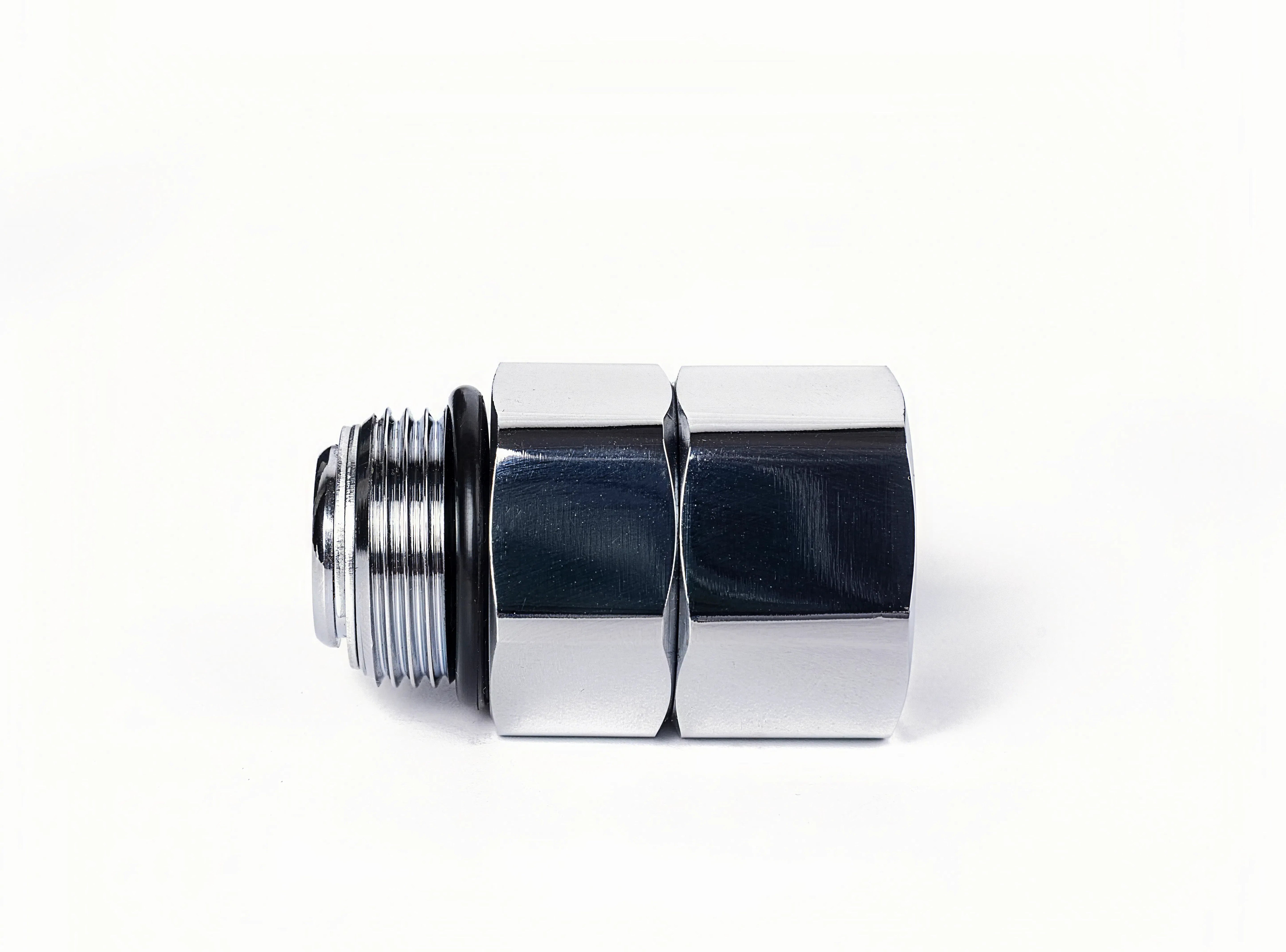 Fuel nozzle joint fitting straight swivel 3/4" 360° free rotation Thread outer diameter 26mm inner diameter 24mm Diameter: BSPP3/4" x 3/4" (20A) JSS-0090-20A