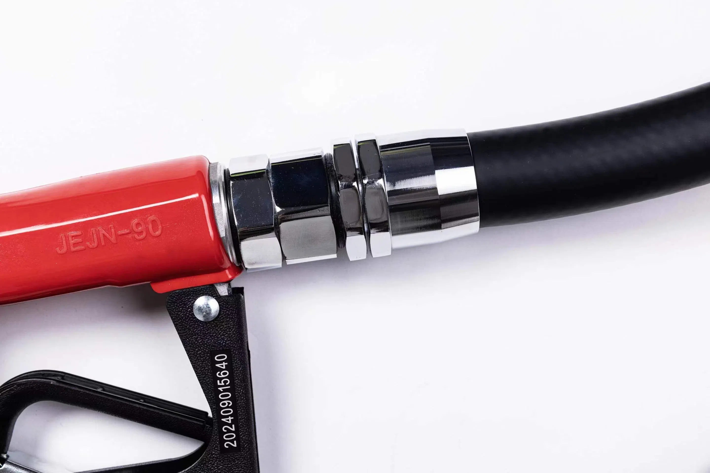 Fueling nozzle JEJN-50RD with automatic shutoff when full + 5m oil-resistant hose with anti-static straight swivel Can be used with gasoline, diesel, kerosene, and heavy oil A SET-50RD-JFH5M