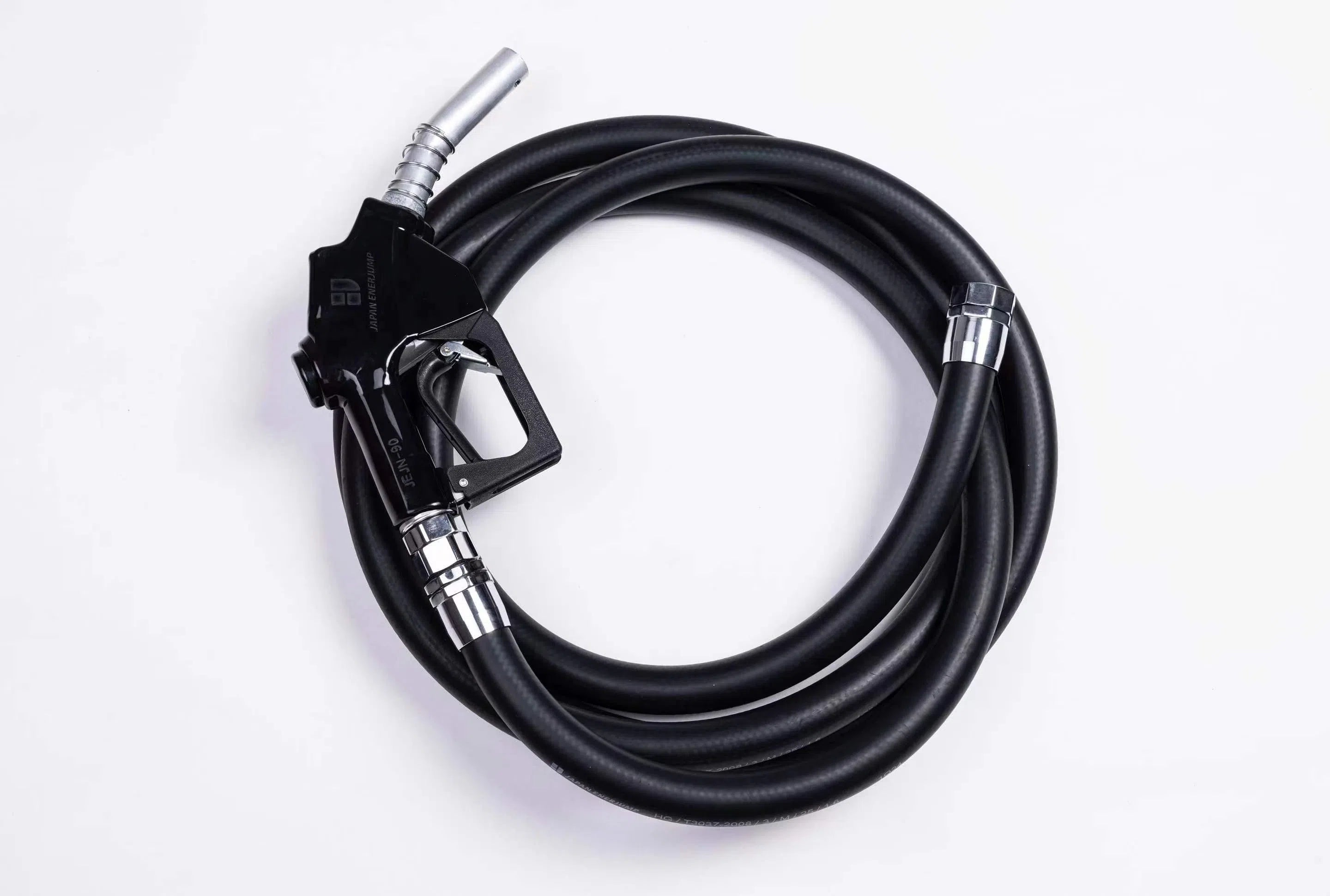 Fueling nozzle JEJN-50RD with automatic shutoff when full + 5m oil-resistant hose with anti-static straight swivel Can be used with gasoline, diesel, kerosene, and heavy oil A SET-50RD-JFH5M
