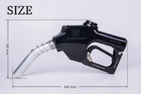 Fueling nozzle, fueling gun, JEJN-90BK, automatic stop nozzle when tank is full (auto-stop nozzle), connection diameter 1" (25A), usable for gasoline, diesel, kerosene, and A-type heavy oil