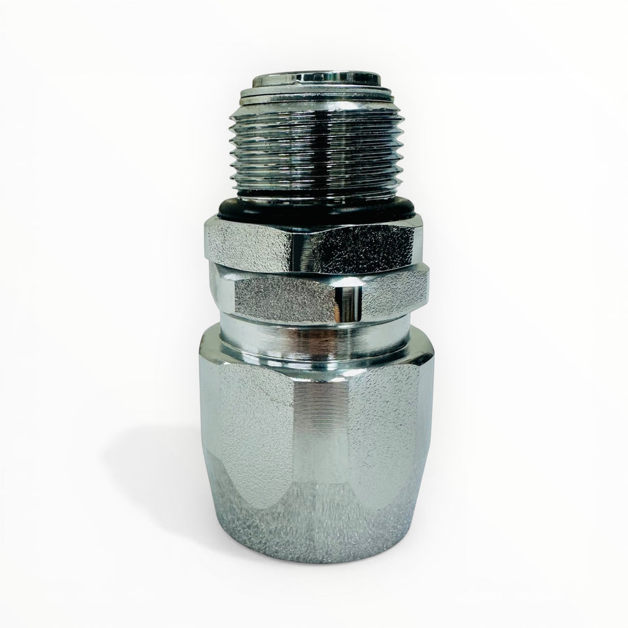 Fuel nozzle joint fitting straight swivel 3/4" 360° free rotation Thread outer diameter 26mm inner diameter 24mm Diameter: BSPP3/4" x 3/4" (20A) JSS-0090-20A