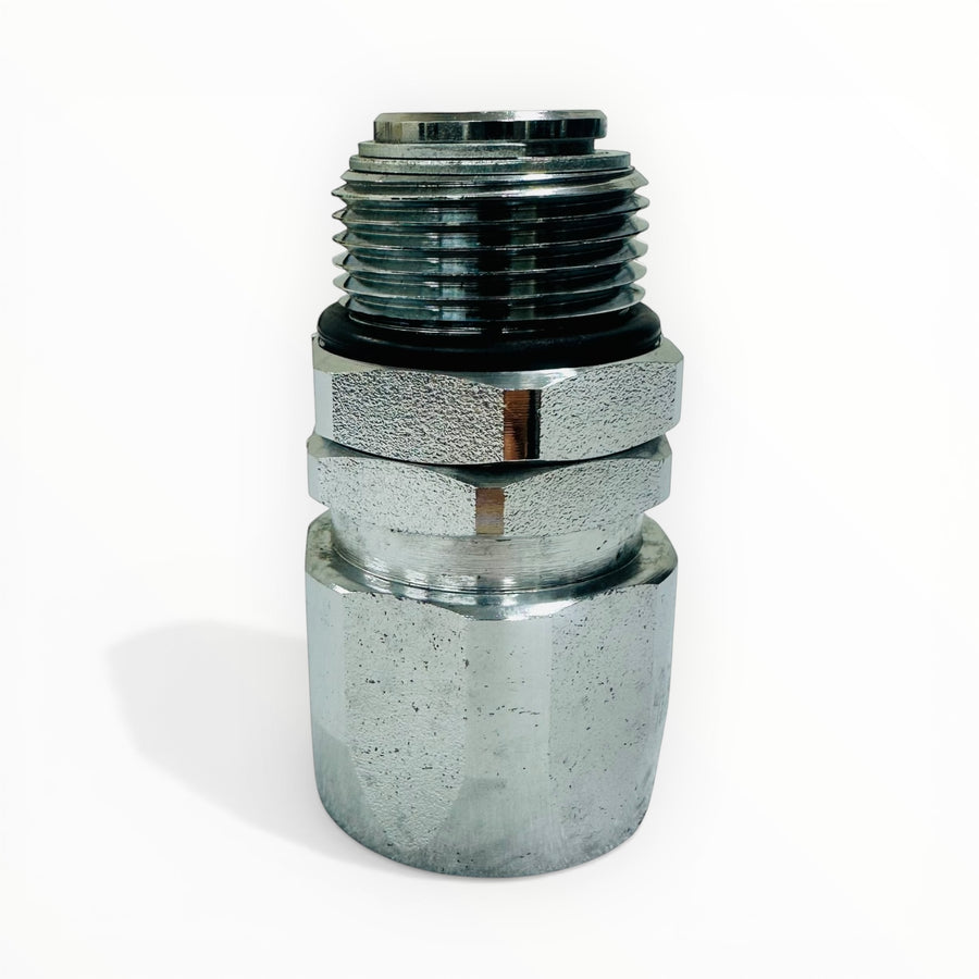 Fuel nozzle joint fitting straight swivel 1" 360° free rotation Thread outer diameter 33mm inner diameter 30mm Dimensions: BSPP1" x 1" (25A) JSS-0090-25A