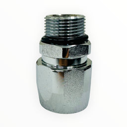 Fuel nozzle joint fitting straight swivel 3/4" 360° free rotation Thread outer diameter 26mm inner diameter 24mm Diameter: BSPP3/4" x 3/4" (20A) JSS-0090-20A