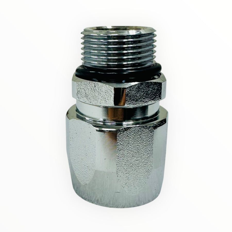 Fuel nozzle joint fitting straight swivel 3/4" 360° free rotation Thread outer diameter 26mm inner diameter 24mm Diameter: BSPP3/4" x 3/4" (20A) JSS-0090-20A