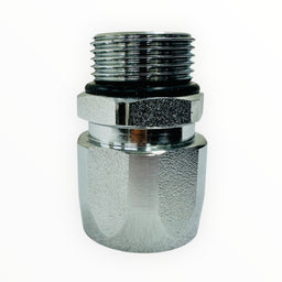 Fuel nozzle joint fitting straight swivel 3/4" 360° free rotation Thread outer diameter 26mm inner diameter 24mm Diameter: BSPP3/4" x 3/4" (20A) JSS-0090-20A