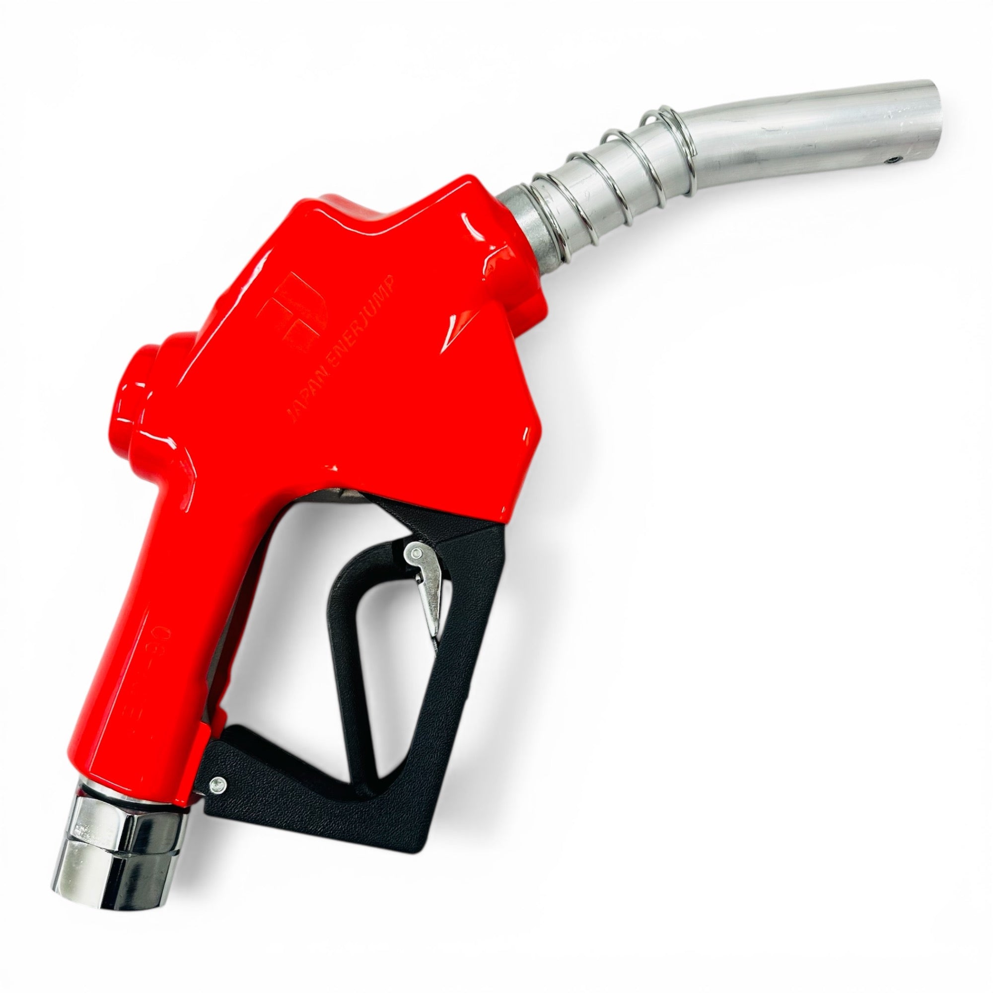 High-speed fuel nozzle Full tank automatic shutoff nozzle Connection diameter 1" (25A) Can be used with gasoline, diesel, kerosene, and heavy oil A ★Straight swivel included★ SET-90RD-JSS25A